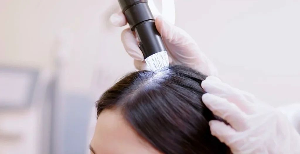 Scalp Microneedling in SE procedure
