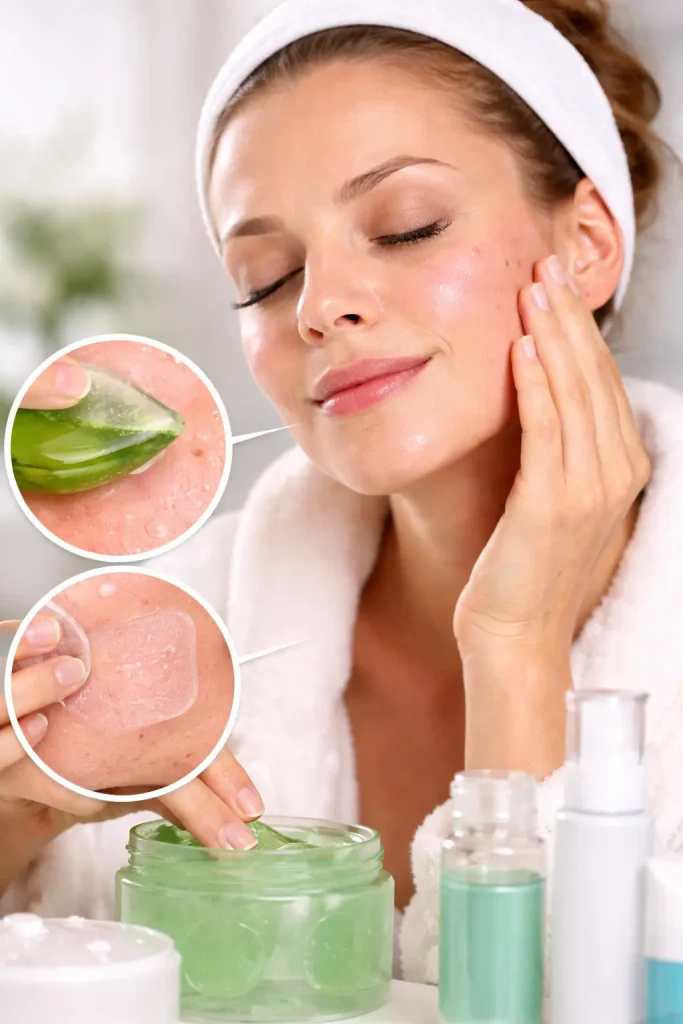 Post treatment skin healing and recovery